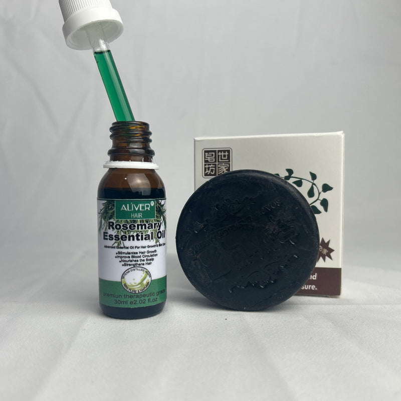 CHAMPU EN BARRA PARA CABELLO LLEVA 3 BARRAS + 1 ACEITE ROSEMARY